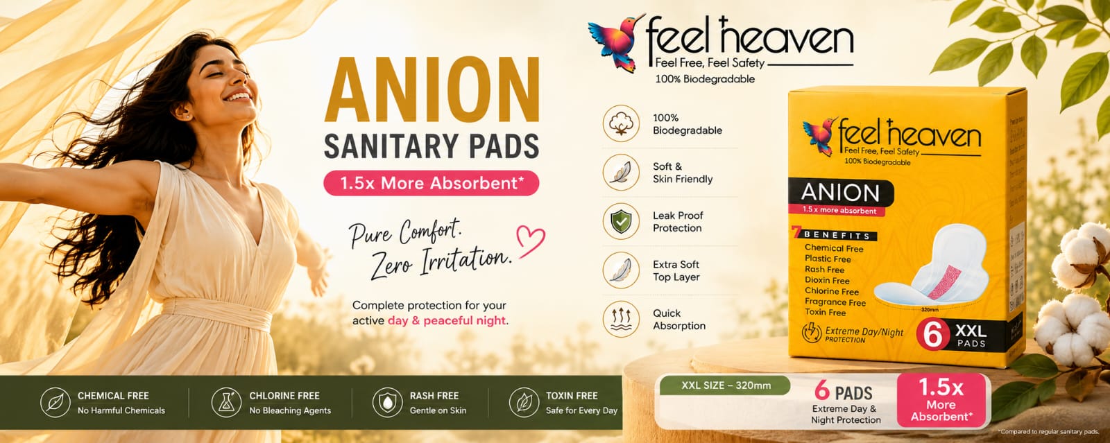 Feel Heaven Natural Care Banner 7